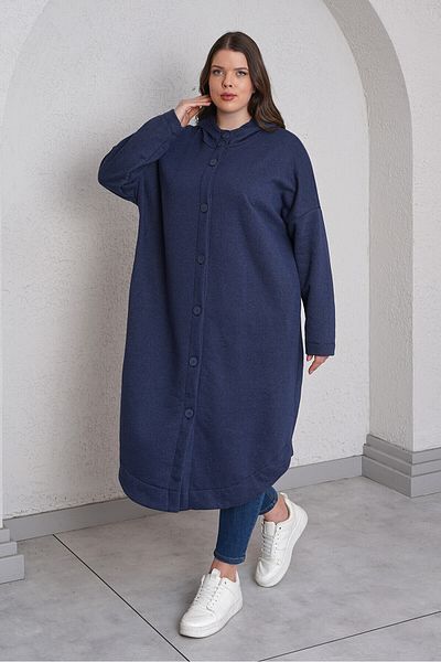 Büyük Moda TRICO CARDIGAN LUNG CU GLUGĂ