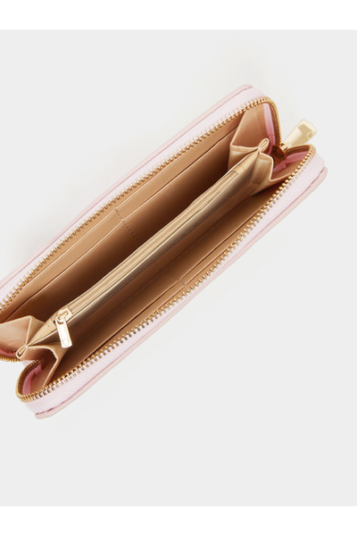 Styli Quilted Zip Around Wallet