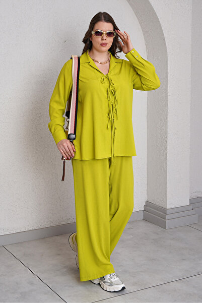 Büyük Moda ΣΕΤ ΚΑΤΩ ΚΑΤΩ ΜΕ ΛΕΠΤΟΜΕΡΗ ΚΟΡΔΟΝΙΑ - ΕΠΙΣΤΡΩΜΑ