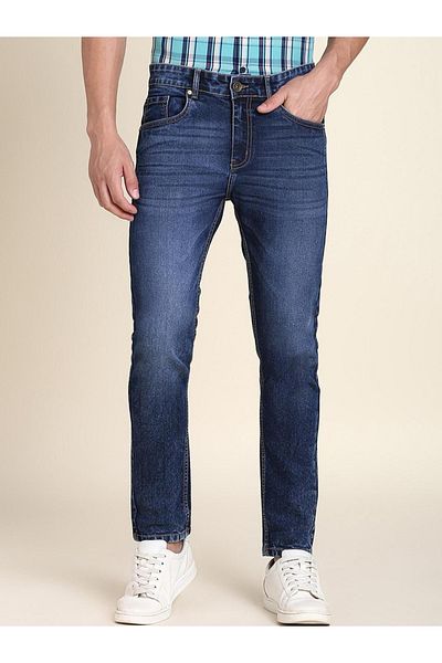 Dennis Lingo By Styli Mid Wash Slim Fit Jeans