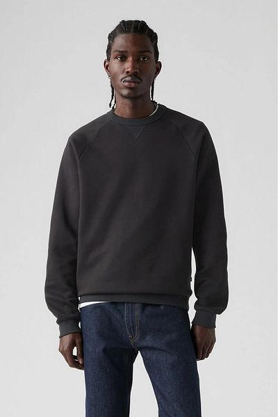 Levi's Мъжки суитшърт с червена талия и кръгло деколте 001TS-0000
