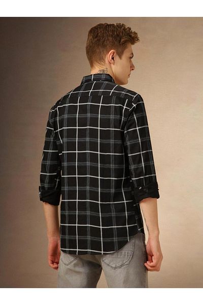 Dennis Lingo By Styli Checked Button-Down Casual Shirt