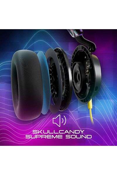 Skullcandy SLYR Multi-Platform Over-Ear Wired Gaming Headset, Works with Xbox Playstation and PC