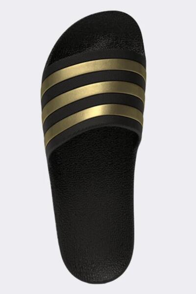 adidas Adilette Black Gold Slides Black Gold Women's Slippers