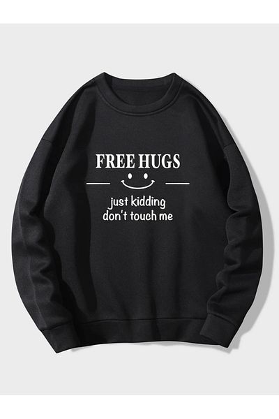 Kotty By Styli Slogan Print Round Neck Sweatshirt