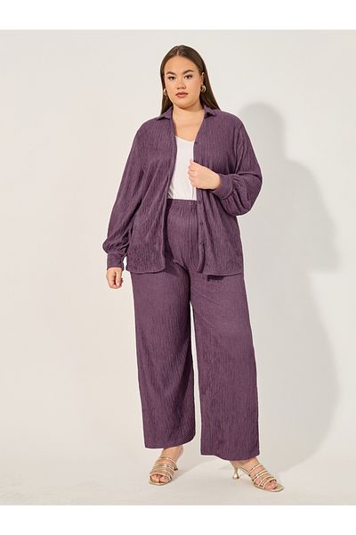 Styli Solid Oversize Long Sleeve Shirt