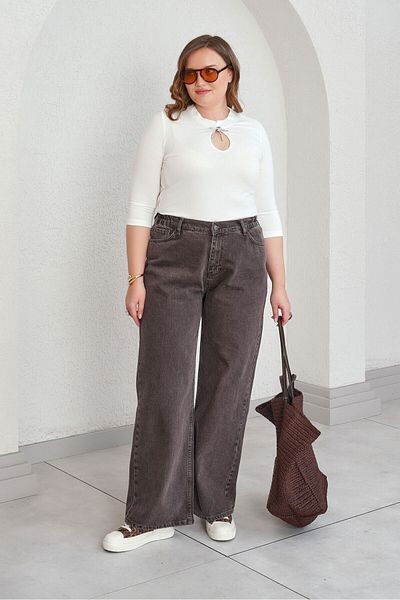 Büyük Moda Straight Cut High Waist Jean