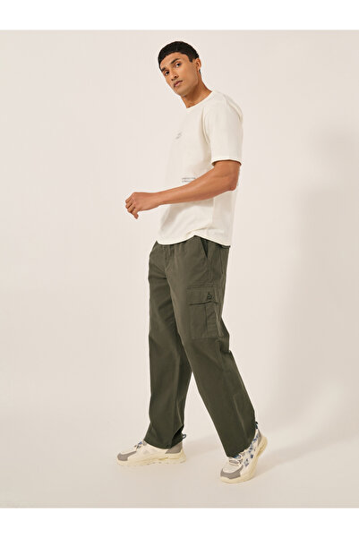 Styli Oversized Twill Cargo Pocket Joggers