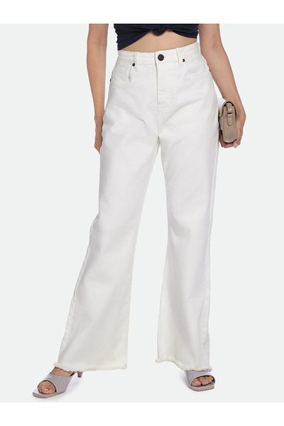Dennis Lingo By Styli Bootcut High-Rise Clean Look Stretchable Jeans