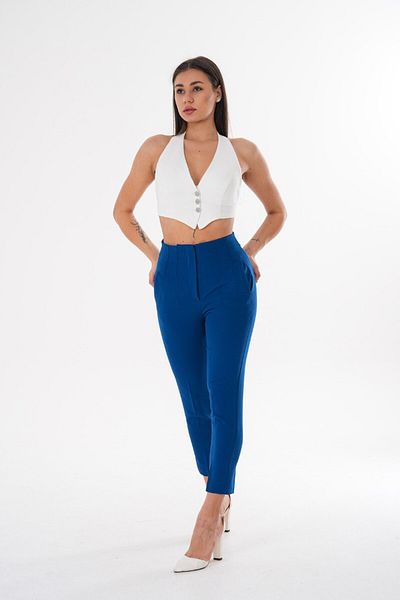 JANSO GROUP -Women's Narrow Leg Natural Cloth Pants