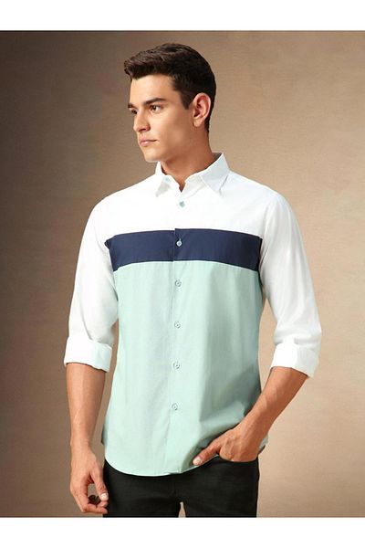 Dennis Lingo By Styli Striped Button-Down Collar Casual Shirt