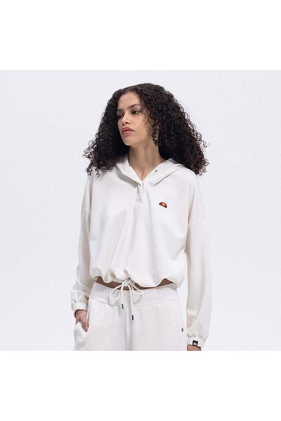 Ellesse EF209-1-OF Hanorac pentru femei cu glugă - Ecru