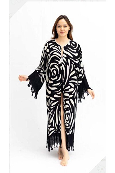 BYB Yeni sezon batik desenli pamuklu kimono