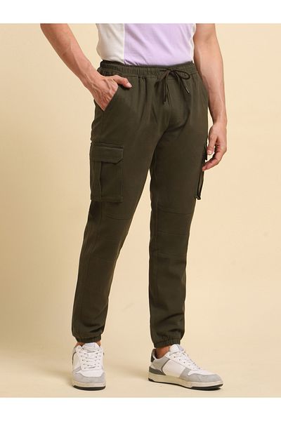 High Star By Styli Mid Rise Regular Fit Trousers with Cargo Pockets