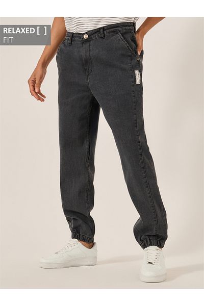 Styli Mid Rise Relaxed Fit Jeans Joggers