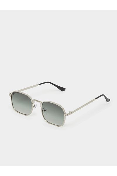 Styli Green Double Bridge Aviator Sunglasses