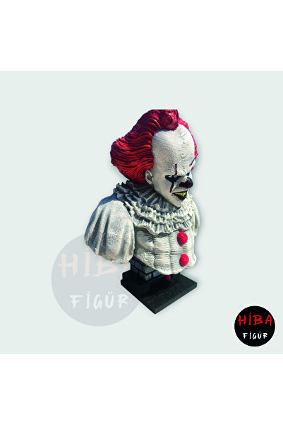 HIBA FIGUR Pennywise Büst Figürü 16 cm El Boyaması Korku Filmi Koleksiyon Ürünü