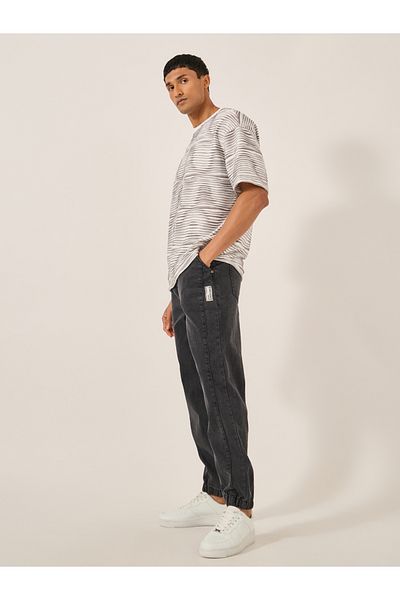 Styli Mid Rise Relaxed Fit Jeans Joggers