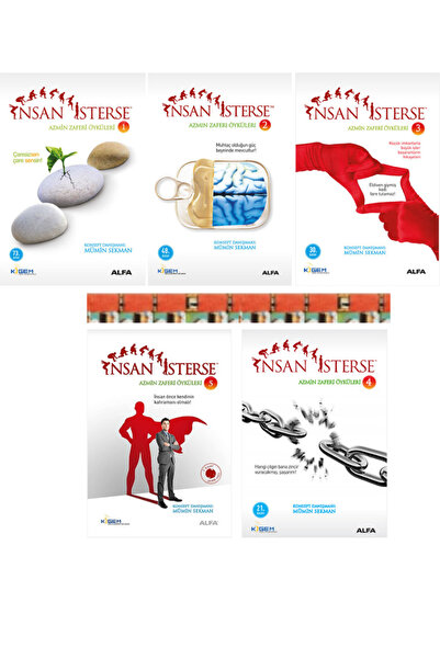 Alfa Yayınları Mümin Sekman Kitaplığı-İnsan İsterse-Azmin Zaferi Öyküleri-1-2...