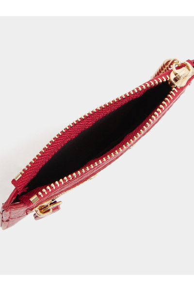 Styli Textured Wallet with Zip Closure