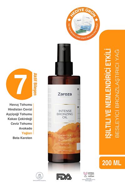 ZAROZA Bronzing Oil - Intense Bronzing Oil - 200 ml