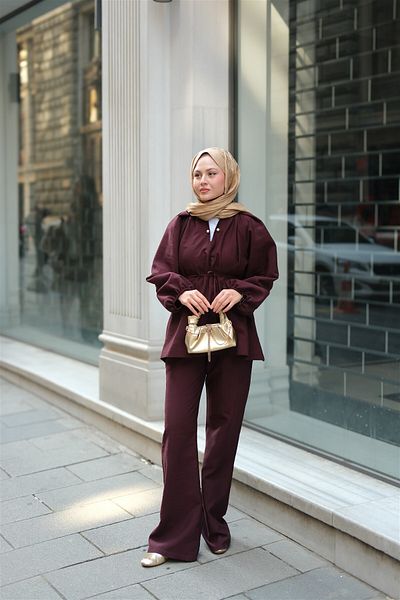 LOCCO Olivia Pearl Women's Suit Plum
