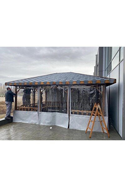 ÇADIRLAND ÇADIRLAND 250cmX200Cm Su Geçirmez Şeffaf Branda Kış Bahçesi,Kamelya,Hobi Bahçesi,Balkon Brandası