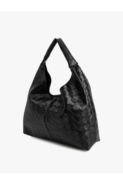 Koton Suni Deri Dokulu Saplı Omuz Çantası