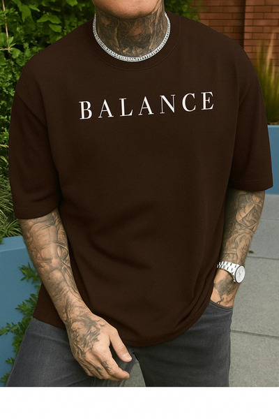 Gollinger Ανδρικό μπλουζάκι με στάμπα Balance, άνετη εφαρμογή και λαιμόκοψη π...