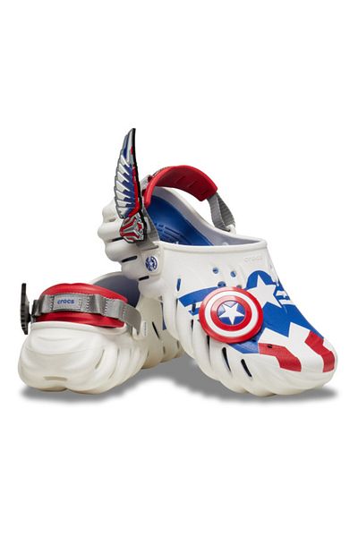 Crocs Saboți Echo Captain America Sam Wilson Clog Alb - Alb 42-43 Eu - M9/w11 Us