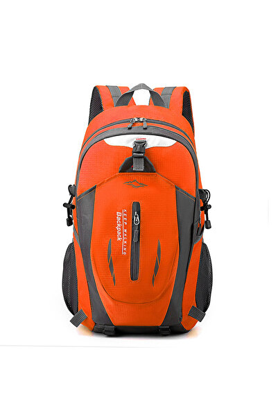 LIXADA حقيبة ظهر برتقالية للمشي لمسافات طويلة سعة 40 لترًا مقاومة للماء وخفيف...