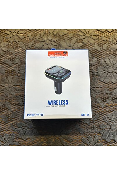 Ceptex Araç Müzik Çalar Fm Transmitter Modulator Oto Araba Çakmaklık Bluetoot...