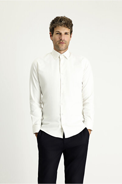 Kiğılı Cămașă clasică din bumbac cu mânecă lungă, slim fit