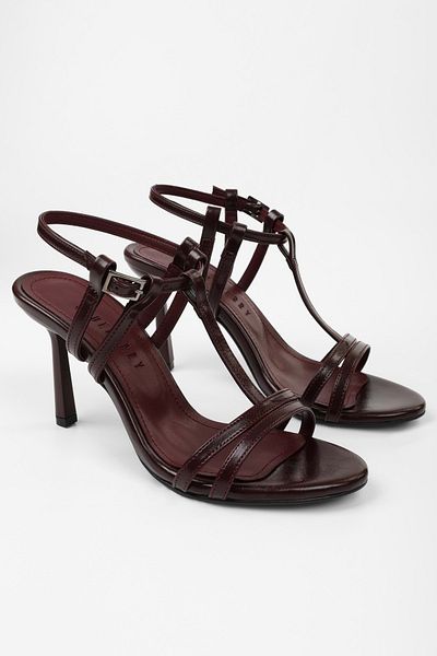 Shoeberry Women's Pace Burgundy Skin Heeled Shoes