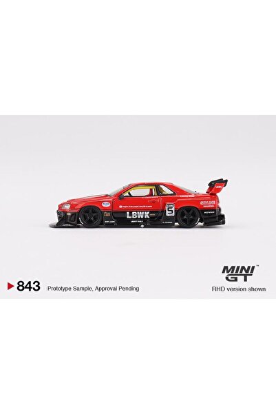 mini gt Nissan LB-ER34 Super Silhouette SKYLINE Red/Black 843
