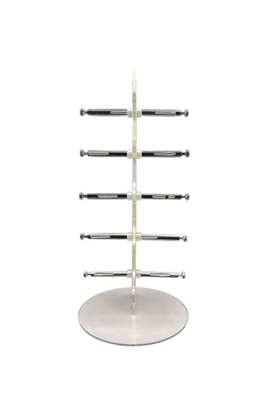 STAND MARKET Eyeglasses Stand Sailing Model, 5 Eyeglasses Capacity Display Stand Pearlescent White