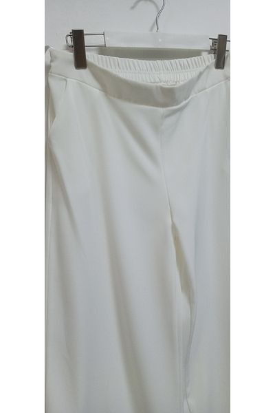 AKŞEN GİYİM Γυναικείο Palazzo Loose Leg, Ελαστική μέση με ψηλή μέση με δύο τσέπες κατάλληλο για παντελόνι