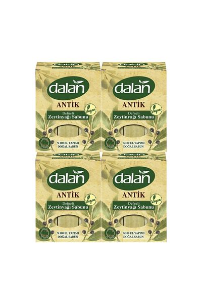 Dalan Antik Vegan Handmade Natural Solid Laurel Olive Oil Soap 900 g 4 Pcs