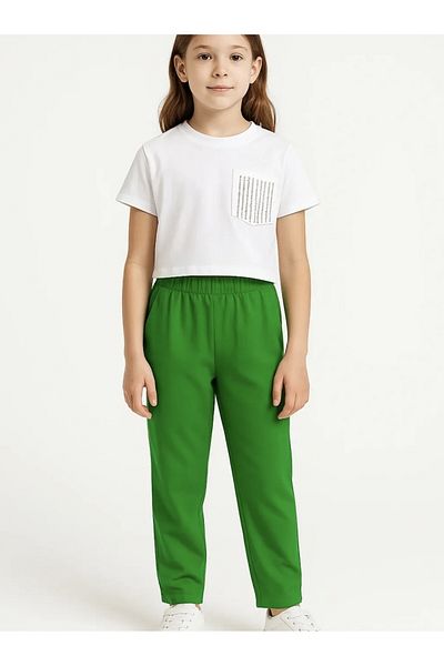 Çikoby Stone Accessory T-Shirt and Relaxed Cut Pants Set