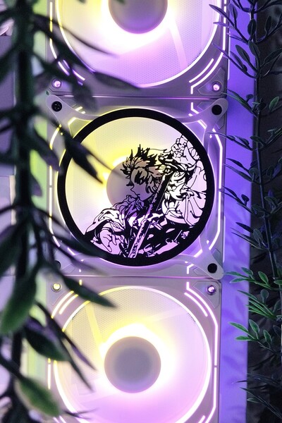 Caseybox Demon Slayer Rengoku 120x120 Mm Beyaz Çerçeveli Oyun Pc Aksesuarı, M...