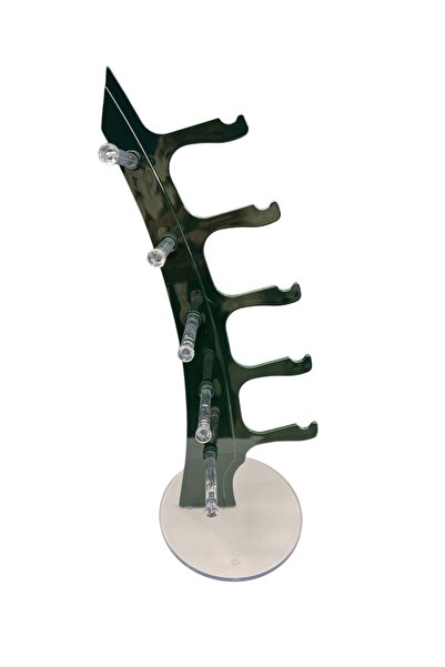 STAND MARKET Dark Green Sailing Model Glasses Stand with Capacity for 5 Glasses