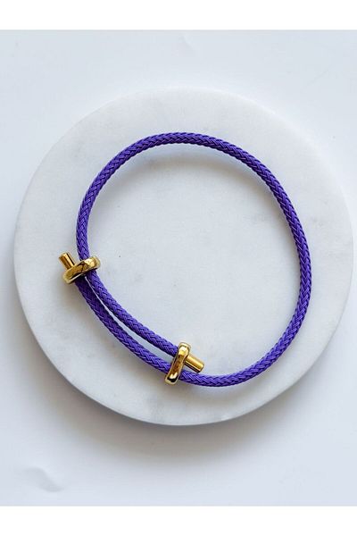 CHARMLUCKY STEEL COLORED BRACELET