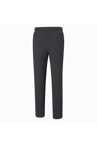 Puma 586720-95 Ess Logo Pants Tr Op Ανδρική αθλητική φόρμα κάτω σκούρο γκρι Heather-cat