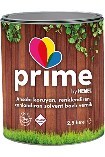 Hemel Prime Solvent Bazlı Ahşap Boya - Beyaz(Opak)