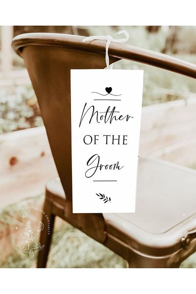 43 cici süsler organizasyon Bride Groom and Family Sticker 10X20 cm 6 Pieces