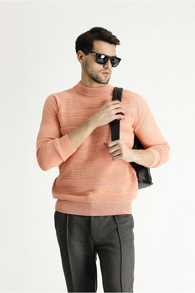 Kiğılı Bato Collar Slim Fit Slim Fit Patterned Wool Knitwear Sweater