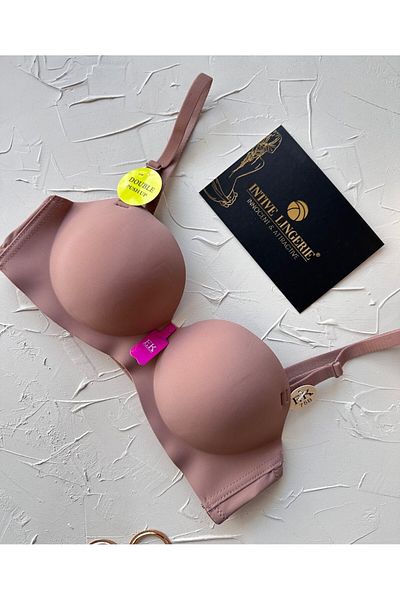 İntive Lingerie Violet Laser Cut Double Push-Up Χωρίς Παρακολούθηση Καπέλο Χωρίς Ποιότητα Κρέμα Ακιντούρηση