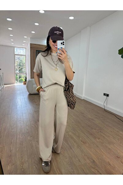 Butik Oys Bisiklet Yaka Modal Kumaş Takım