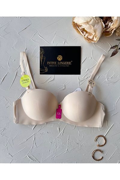 İntive Lingerie Violet Laser Cut Double Push-Up Χωρίς Παρακολούθηση Καπέλο Χωρίς Ποιότητα Κρέμα Ακιντούρηση