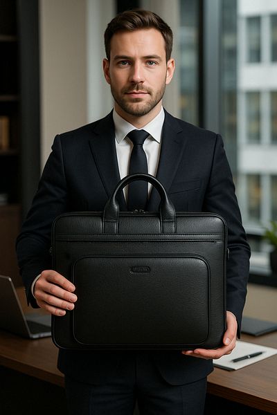 ATABEY ÇANTA Genuine Leather Briefcase